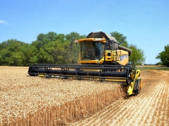 Probíhající žně v podniku Agromarkt