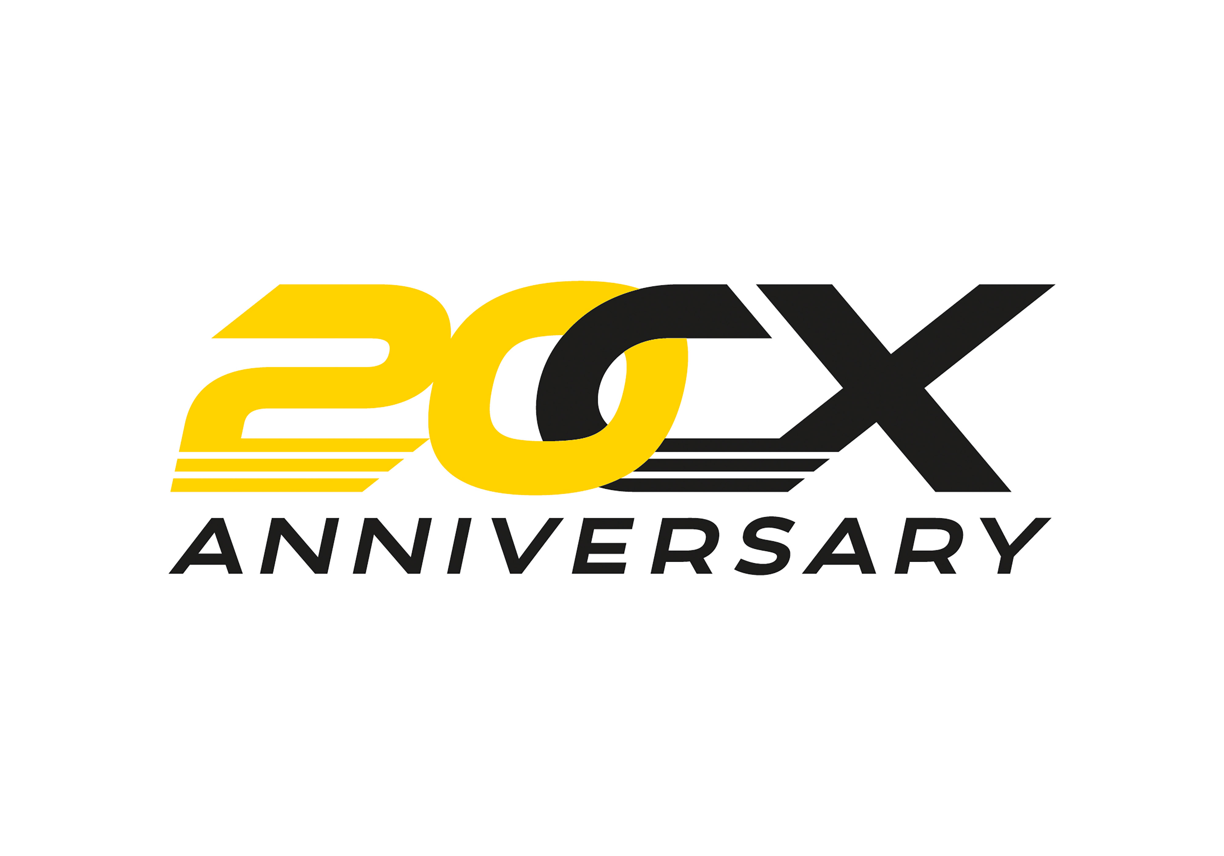Logo k 20. výročí sklízecí mlátičky New Holland CX.