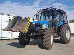 New Holland T5050 Power Shuttle 24x24 + lesní nástavba + rampovač + naviják