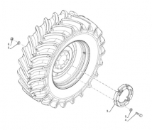 710013014 - závaží do zadních kol New Holland 2x113 kg, 250 lb - 2x 48058287